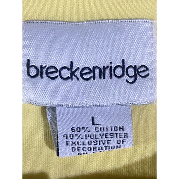 Breckenridge Button Up Jacket Women's Large Yellow Embroidered Casual - Picture 10 of 10